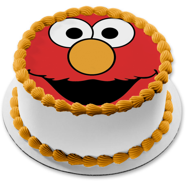 Sesame Street Elmo Muppet Elmo's World Edible Cake Topper Image ABPID03469