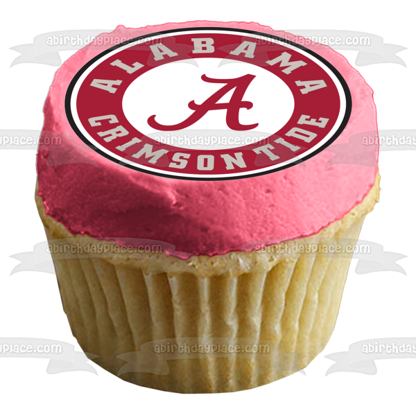 Imagen comestible para tarta con logotipo de Alabama Crimson Tide ABPID05413 