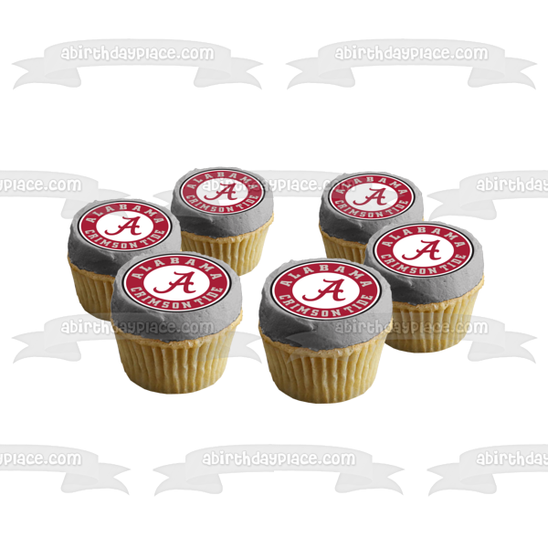 Imagen comestible para tarta con logotipo de Alabama Crimson Tide ABPID05413 