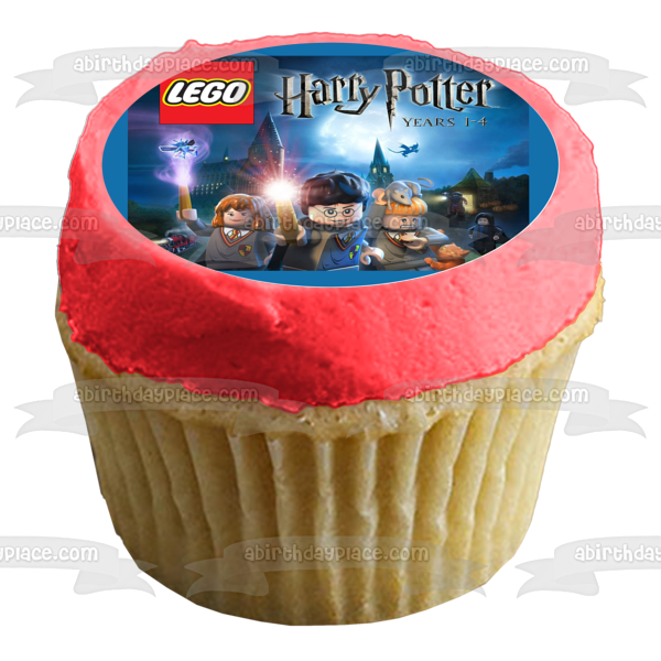 Adorno comestible para tarta LEGO Harry Potter Hermione Granger y Ron Weasley Imagen ABPID05431 