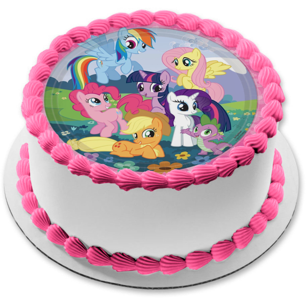My Little Pony Layer Cake - Classy Girl Cupcakes