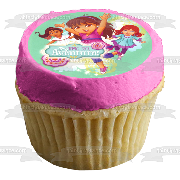 Dora and Friends Into the City Naiya and Kate Edible Cake Topper Image ABPID03859