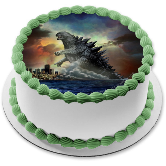 Imagen comestible para decoración de tarta Godzilla, rey de los monstruos, ABPID05849 