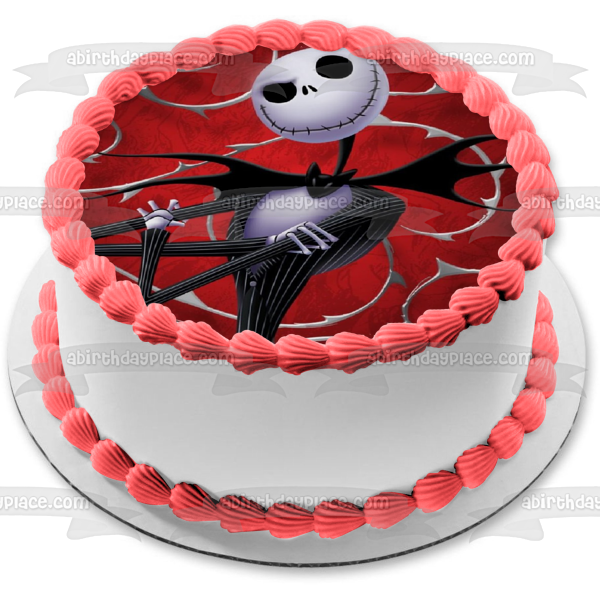 The Nightmare Before Christmas Jack Skellington Edible Cake Topper Ima ...