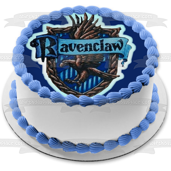 Adorno comestible para tarta con emblema de águila de Harry Potter Ravenclaw, imagen ABPID07307 