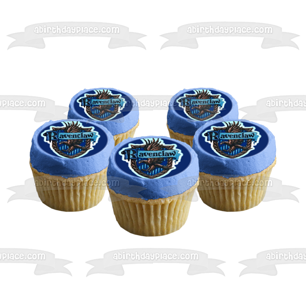 Adorno comestible para tarta con emblema de águila de Harry Potter Ravenclaw, imagen ABPID07307 