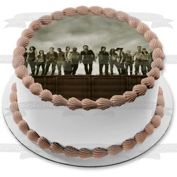 The Walking Dead Darryl Rick Michonne Glenn Rhee Edible Cake Topper Image ABPID08282