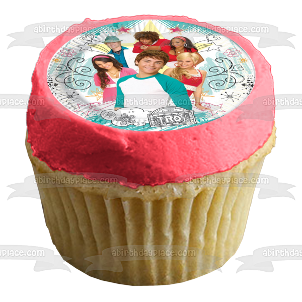 High School Musical Troy and Friends Edible Cake Topper Image ABPID09202