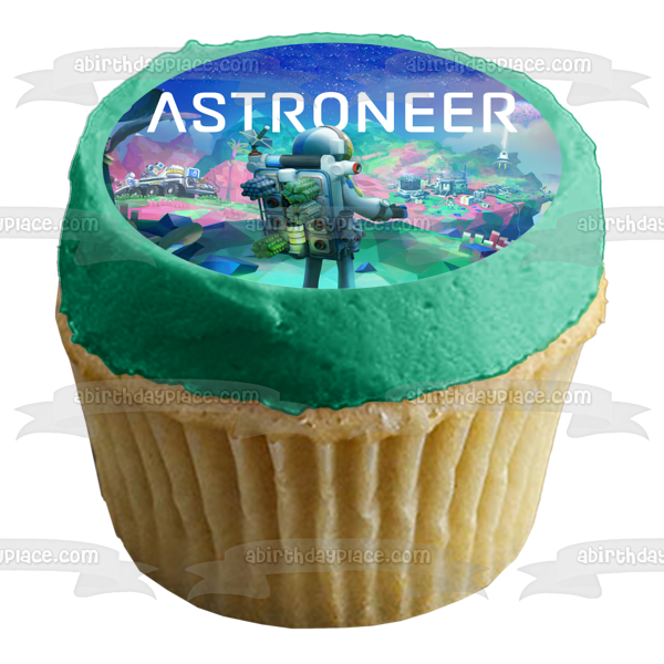 Astroneer Crafting Videojuego Space Astronaut Edible Cake Topper Imagen ABPID53216 