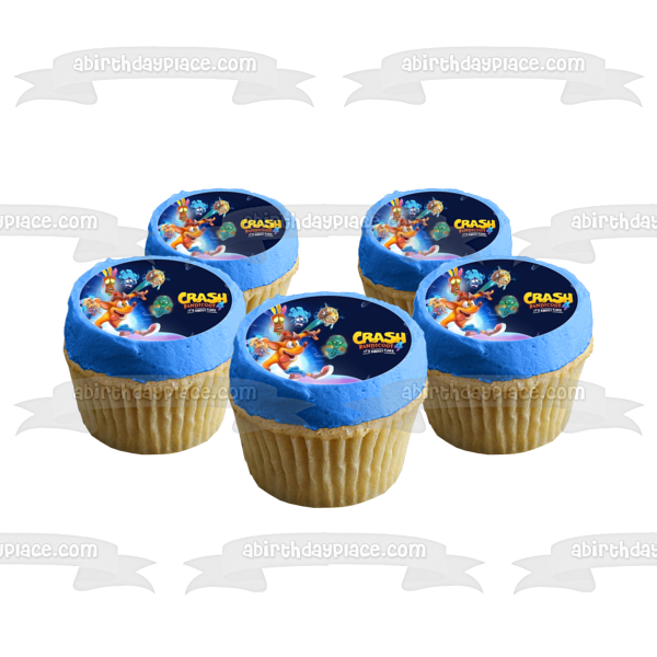 Crash Bandicoot 4: It's About Time Video Game Cover Coco Bandicoot Edible Cake Topper Image ABPID53263