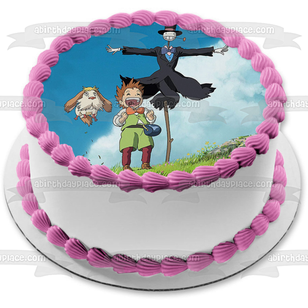 Howls Moving Castle 2 Turnip-Head Markl Heen Studio Ghibli Animation Edible Cake Topper Image ABPID52874