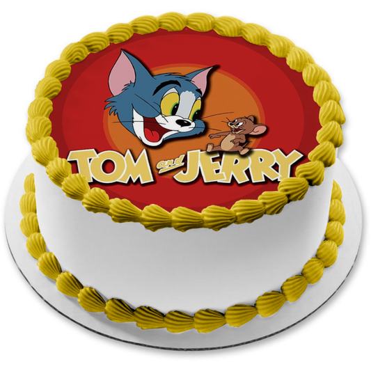 Tom y Jerry Imagen del título de apertura B Imagen comestible para decoración de tarta ABPID12016 