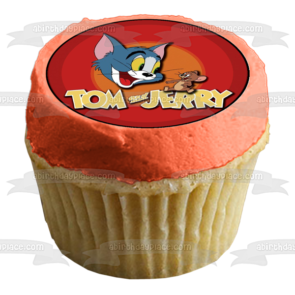 Tom y Jerry Imagen del título de apertura B Imagen comestible para decoración de tarta ABPID12016 