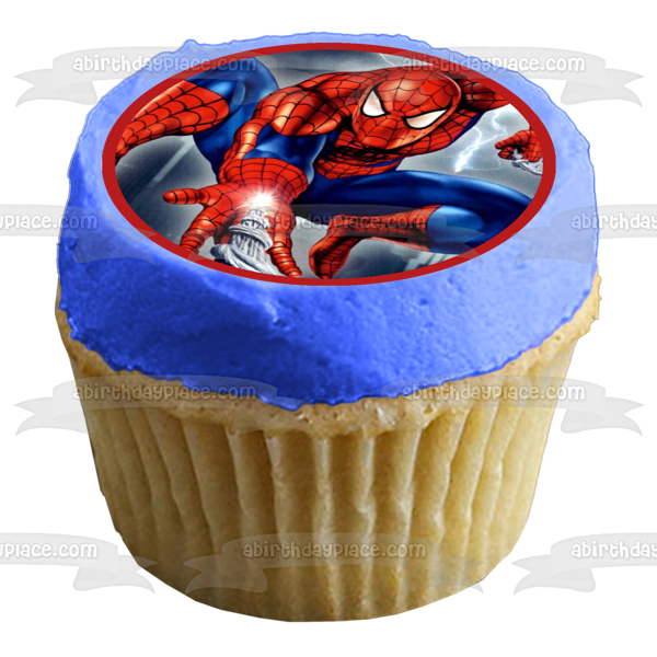 Imagen comestible para decoración de tartas de Marvel Spider-Man Casting Webs ABPID11823 