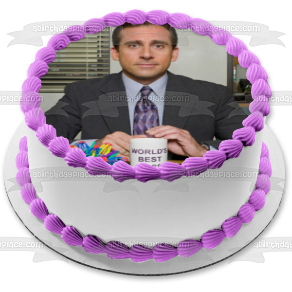 The Office Michael Scott - Taza de café para escritorio, decoración comestible para tarta, imagen ABPID27714 