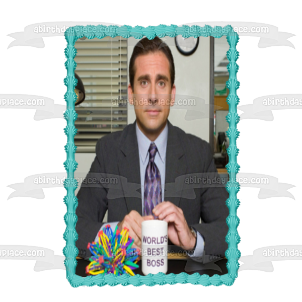 The Office Michael Scott - Taza de café para escritorio, decoración comestible para tarta, imagen ABPID27714 