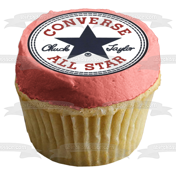 Converse All Star Sneaker Logo Estrella Azul Chuck Taylor Imagen comestible para decoración de tarta ABPID27724 