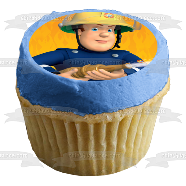 Fireman Sam Fire Hose Edible Cake Topper Image ABPID12076