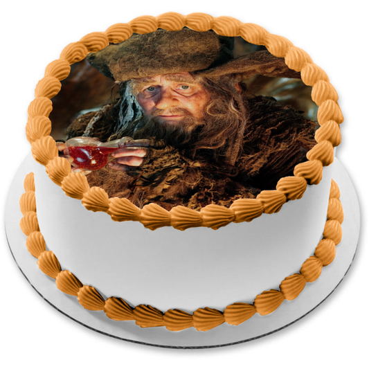 El Hobbit La desolación de Smaug Mago Radagast el adorno comestible para tarta marrón Imagen ABPID12245 