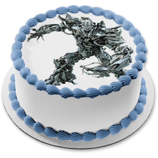 Imagen de decoración comestible para tarta con postura de batalla de Transformers Ironhide ABPID12607 