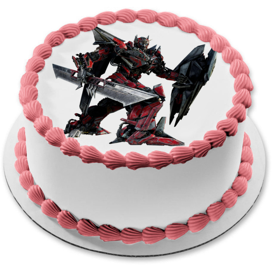 Transformers Dark of the Moon Edible Cake Topper Image ABPID12617