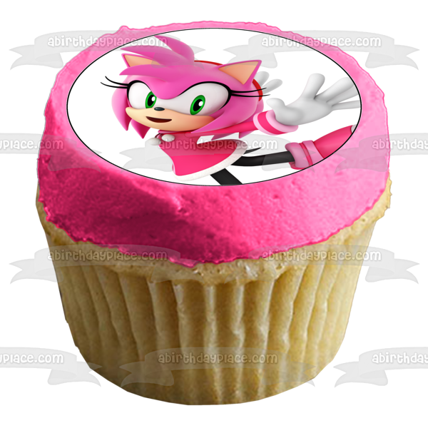 Imagen comestible para decoración de tarta de Sonic the Hedgehog Amy Rose ABPID12421 