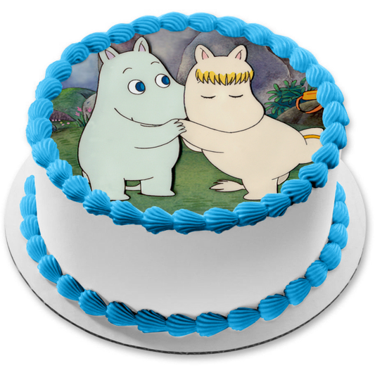 Moomins Moomintroll Snorkmaiden Edible Cake Topper Image ABPID12592