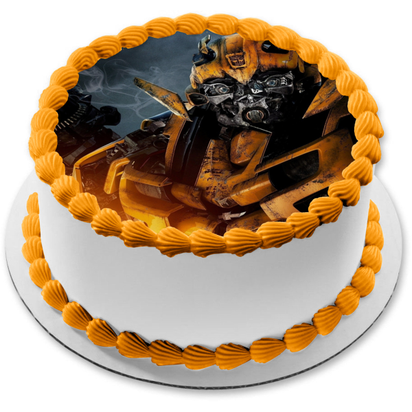 Imagen comestible para decoración de tarta de Transformers Bumblebee ABPID12598 