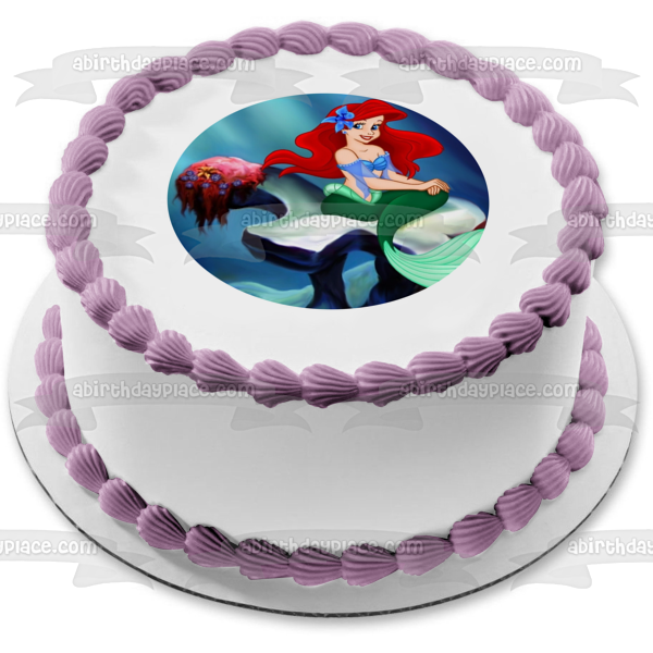 Disney the Little Mermaid Ariel Edible Cake Topper Image ABPID12769