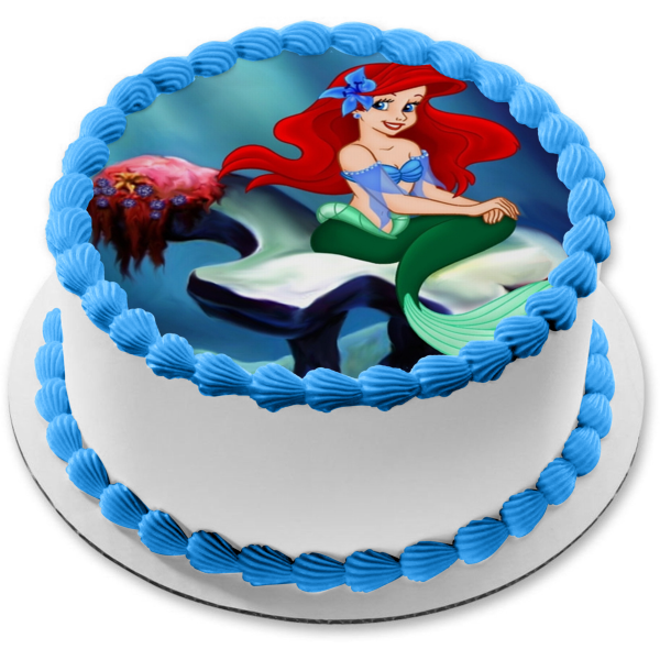 Disney the Little Mermaid Ariel Edible Cake Topper Image ABPID12769