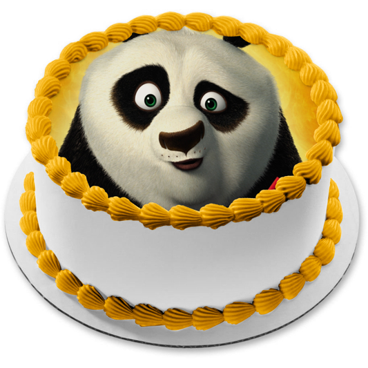 Imagen comestible para decoración de tarta de Kung Fu Panda Po Up Close Face ABPID12808 