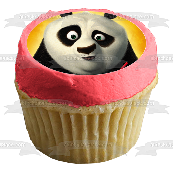 Kung Fu Panda Po Up Close Face Edible Cake Topper Image ABPID12808