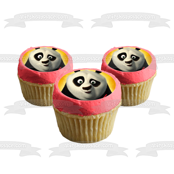 Kung Fu Panda Po Up Close Face Edible Cake Topper Image ABPID12808