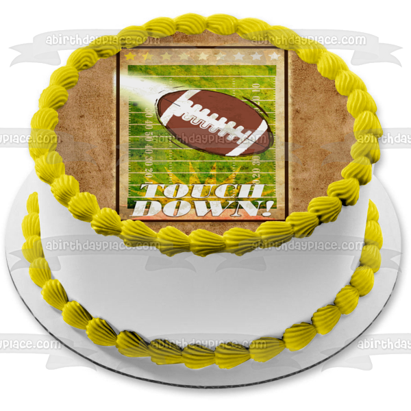Sports a Football Edible Cake Topper Image ABPID07511 – A Birthday Place