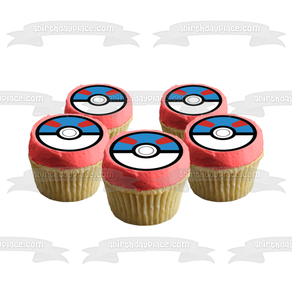 Pokemon Poke Ball Gran Bola Imagen comestible para decoración de tarta ABPID15160 