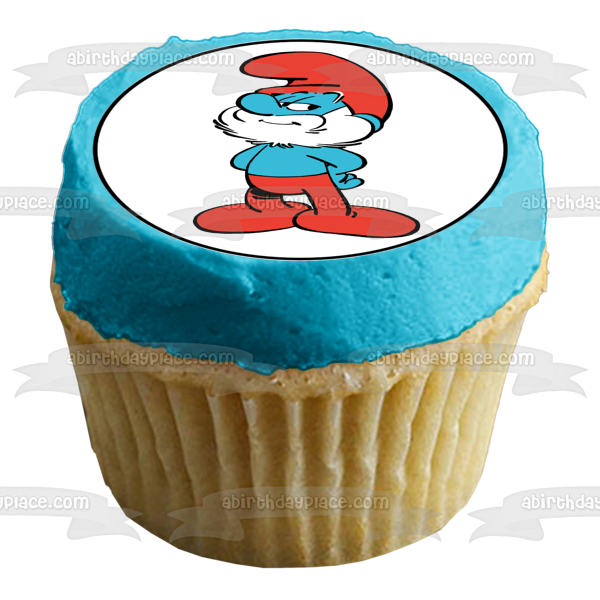 The Smurfs Papa Smurf Edible Cake Topper Image ABPID21754