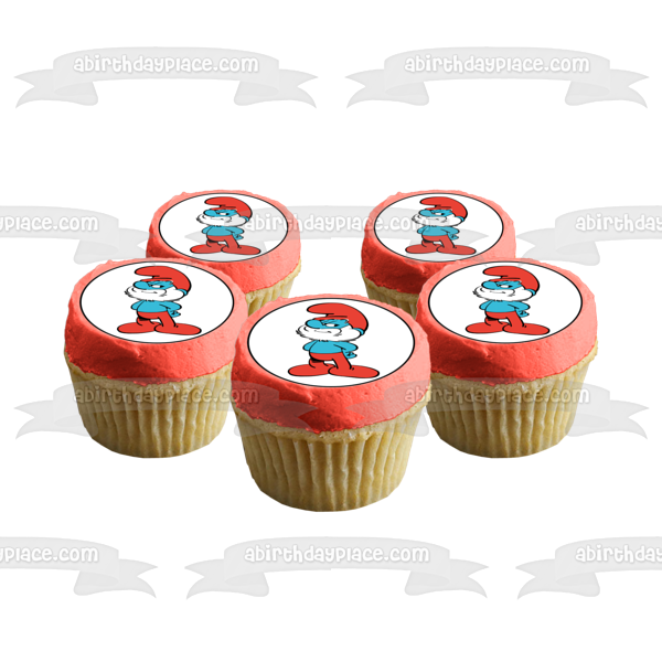 The Smurfs Papa Smurf Edible Cake Topper Image ABPID21754