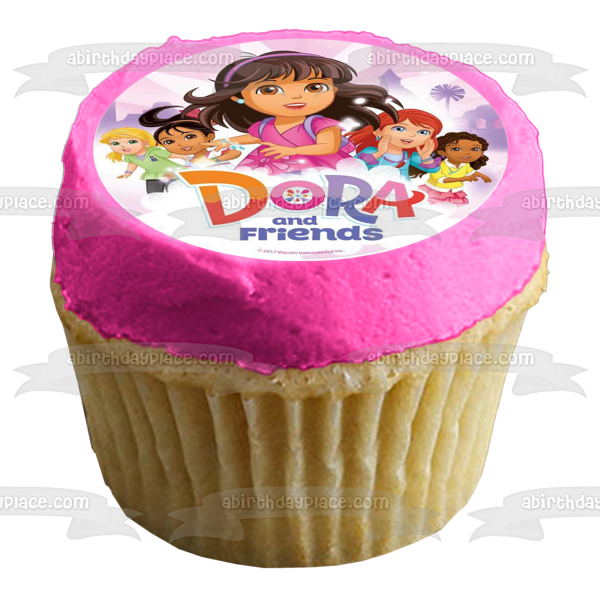 Dora y sus amigos Ira Sirina Mala Naiya Kate Alana Imagen comestible para decoración de tarta ABPID22046 