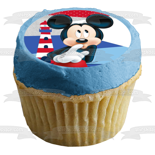 Adorno comestible para tarta con diseño de casa de luz de Mickey Mouse de Disney, imagen ABPID21881 