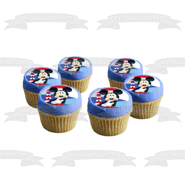 Adorno comestible para tarta con diseño de casa de luz de Mickey Mouse de Disney, imagen ABPID21881 