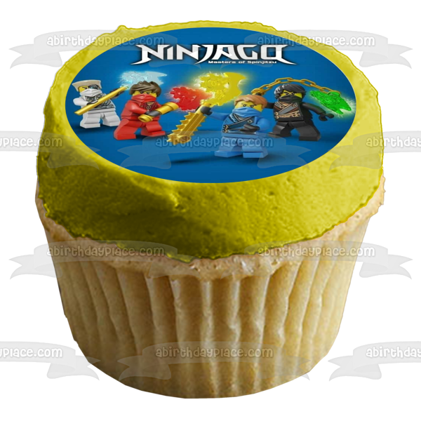 LEGO Ninjago Masters of Spinjitsu Kai Jay Edible Cake Topper Image ABPID21942