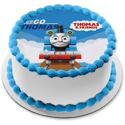 Thomas and Friends Go Go Thomas Sky Background Edible Cake Topper Image ABPID21980