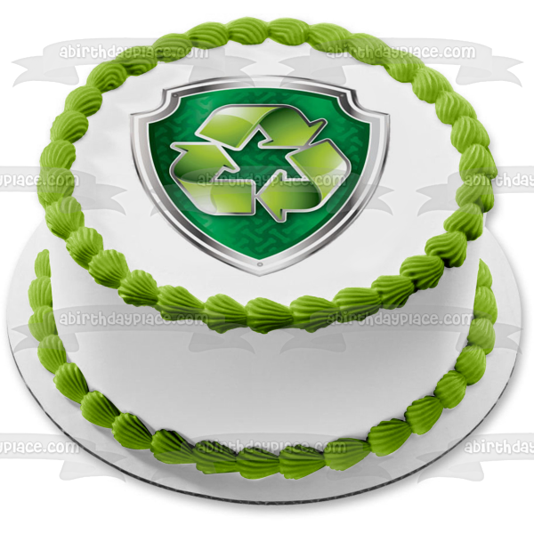 Imagen comestible para decoración de tarta con insignia de Rocky de la Patrulla Canina ABPID27321 