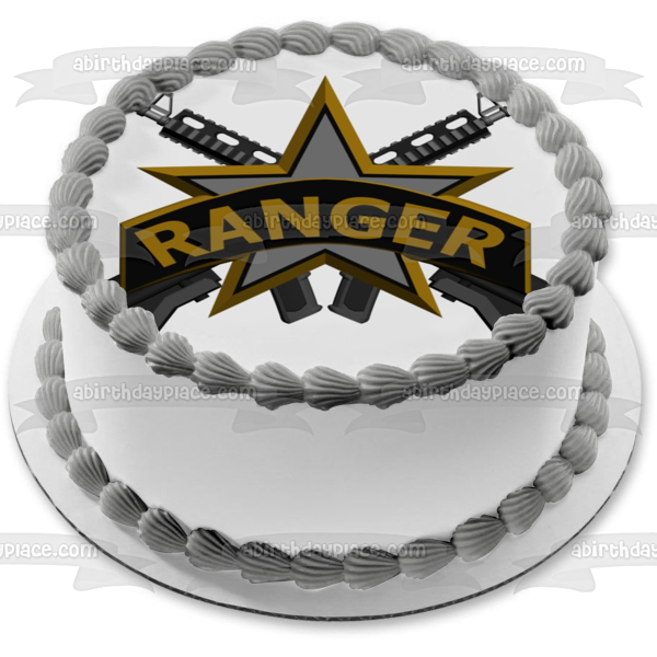 Call of Duty Modern Warfare Ranger Logo Edible Cake Topper Image ABPID27779