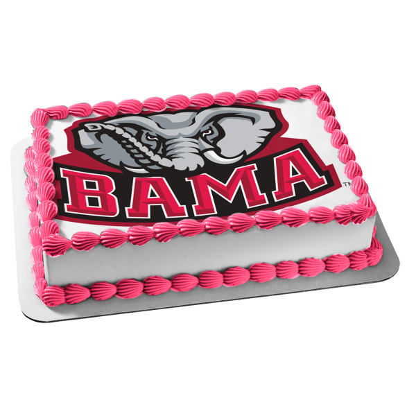 Alabama Crimson Tide Logo NCAA Edible Cake Topper Image ABPID49599