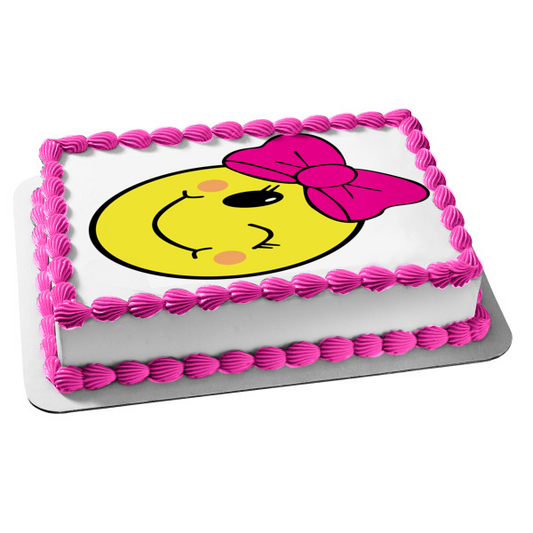 Emoji con lazo, adorno comestible para tarta, imagen ABPID28057 