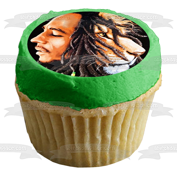 Bob Marley Rhasta Bob León adorno comestible para tarta imagen ABPID49846 