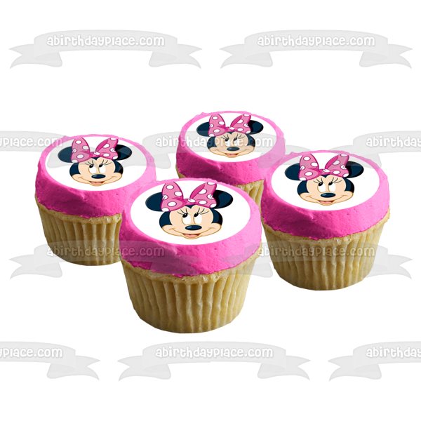 Minnie Mouse - Edible Cake Topper OR Cupcake Topper, Decor – Edible Prints  On Cake (EPoC)