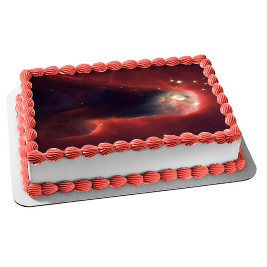 Decoración comestible para tarta con la constelación de Monoceros, la nebulosa del cono, ABPID50300 