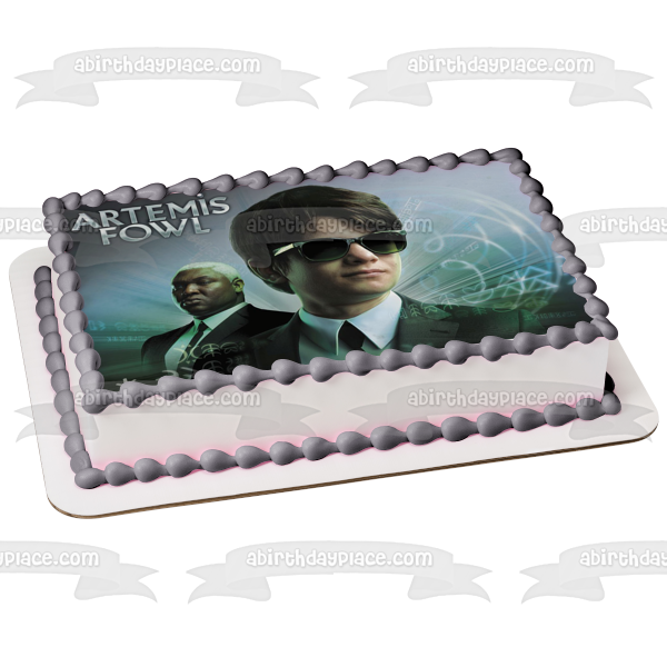 Artemis Fowl Suit Sunglasses Movie Edible Cake Topper Image ABPID50453